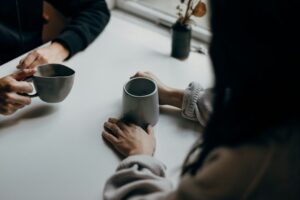 Coffee break at Meron