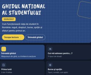 Ghidul Național al Studentului 2026/2027